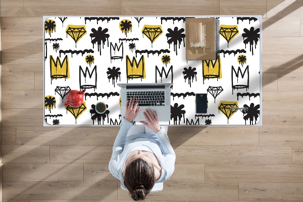Tapis de bureau Couronne des graffitis