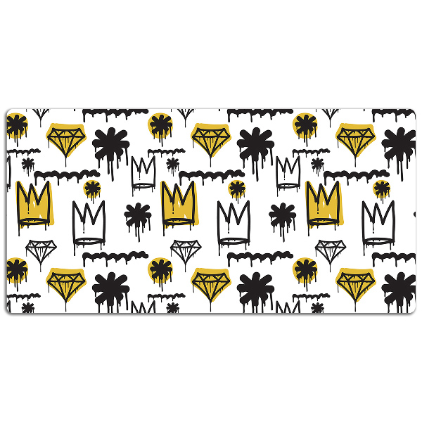 Tapis de bureau Couronne des graffitis