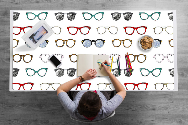 Sous main de bureau Lunettes rétro