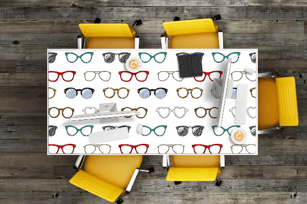 Sous main de bureau Lunettes rétro