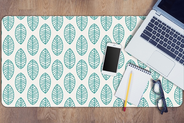 Sous main de bureau Modèle de feuilles