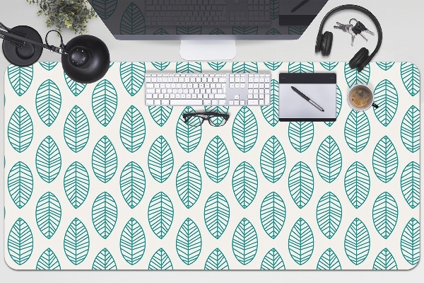 Sous main de bureau Modèle de feuilles