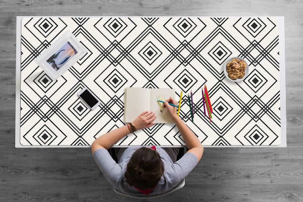 Sous-main bureau Illusion géométrique