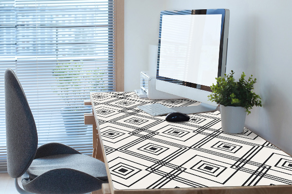Sous-main bureau Illusion géométrique