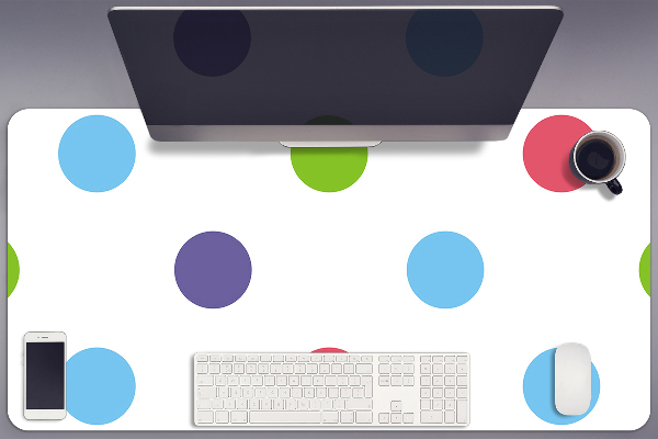 Tapis de bureau Points colorés
