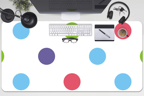 Tapis de bureau Points colorés