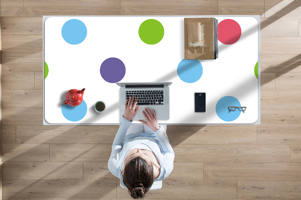 Tapis de bureau Points colorés
