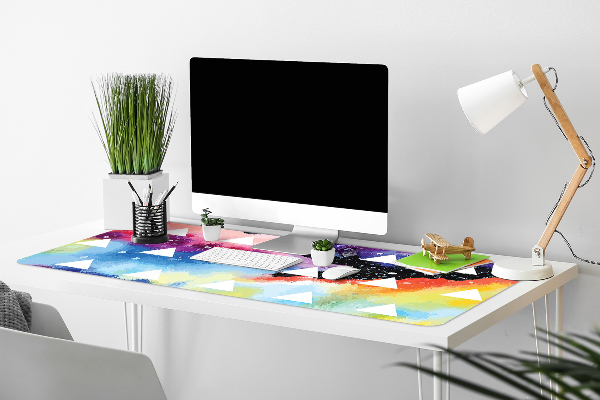 Sous-main bureau Triangles cosmiques