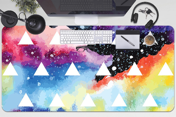 Sous-main bureau Triangles cosmiques