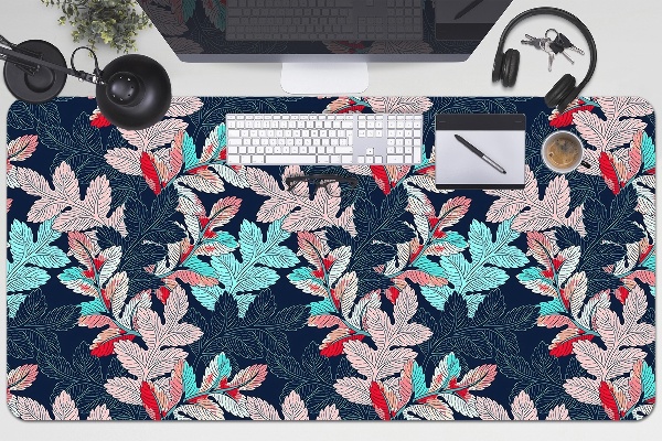 Sous-main bureau Motif à feuilles caduques