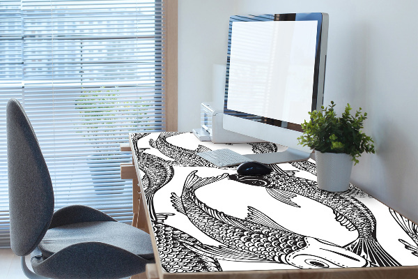 Sous main de bureau Poisson koi