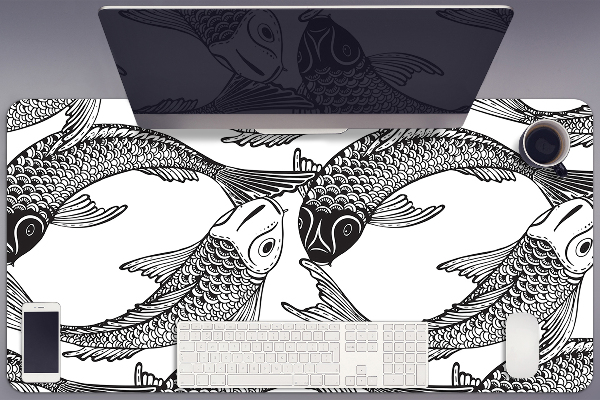 Sous main de bureau Poisson koi