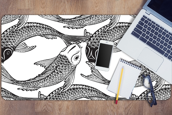 Sous main de bureau Poisson koi
