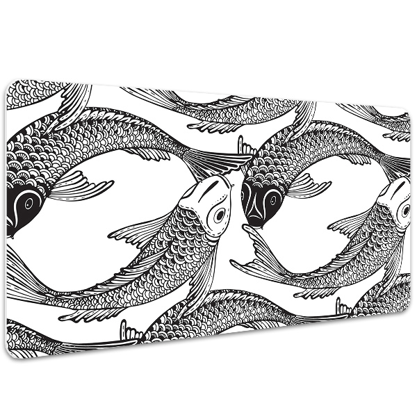 Sous main de bureau Poisson koi