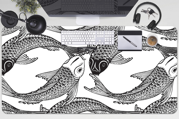 Sous main de bureau Poisson koi