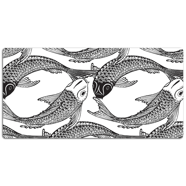 Sous main de bureau Poisson koi