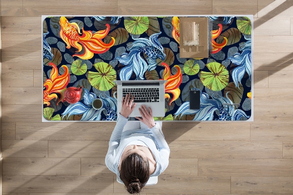 Sous main de bureau Poisson rouge