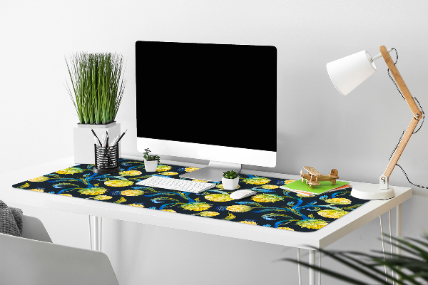 Sous-main bureau Fleurs d'artichaut