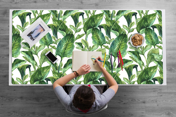 Protège bureau Feuilles tropicales
