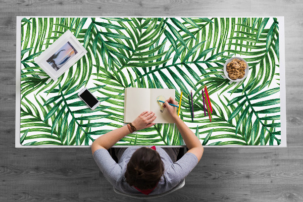 Protège bureau Feuilles exotiques