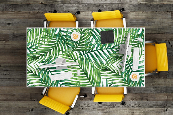 Protège bureau Feuilles exotiques