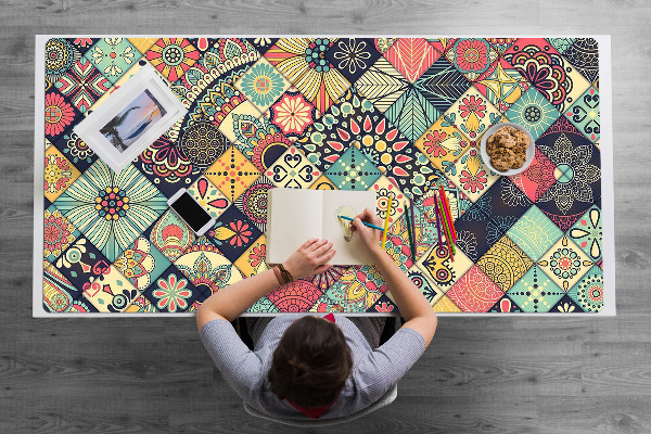 Sous-main bureau Mosaïque ethnique