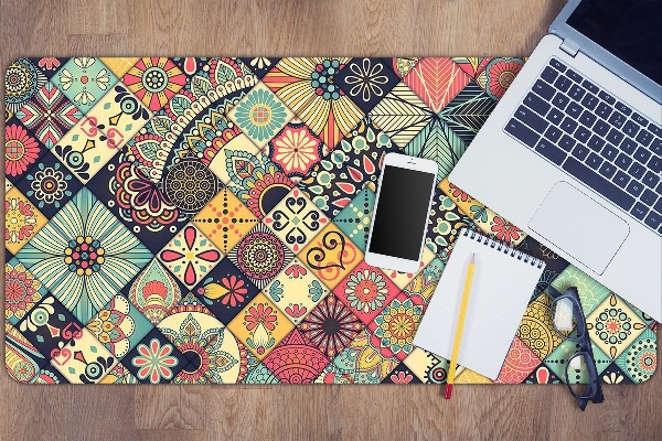 Sous-main bureau Mosaïque ethnique