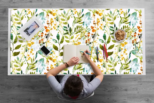 Sous main de bureau Fleurs boho