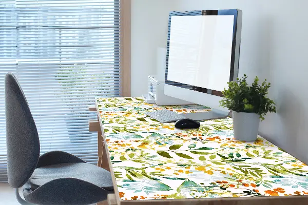 Sous main de bureau Fleurs boho