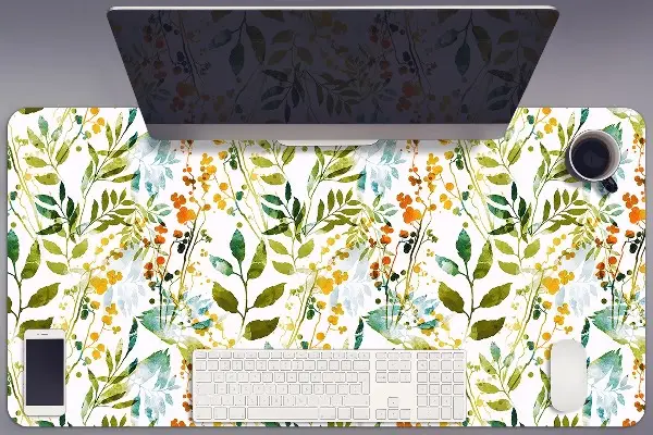 Sous main de bureau Fleurs boho