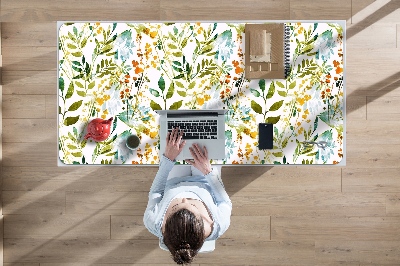 Sous main de bureau Fleurs boho