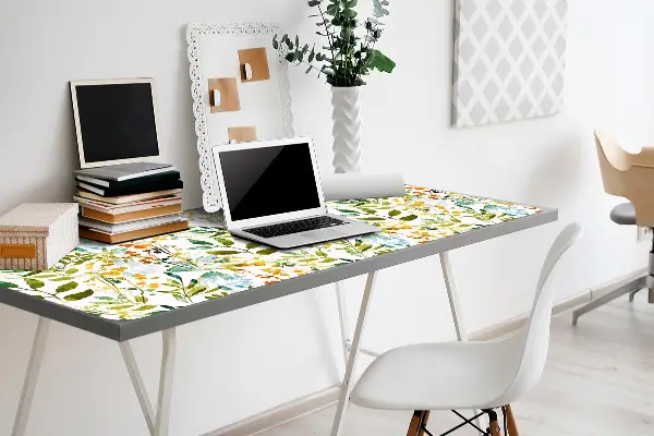 Sous main de bureau Fleurs boho