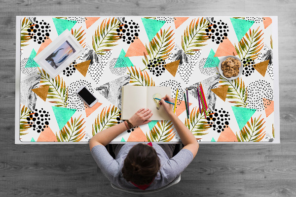 Tapis de bureau Points et feuilles