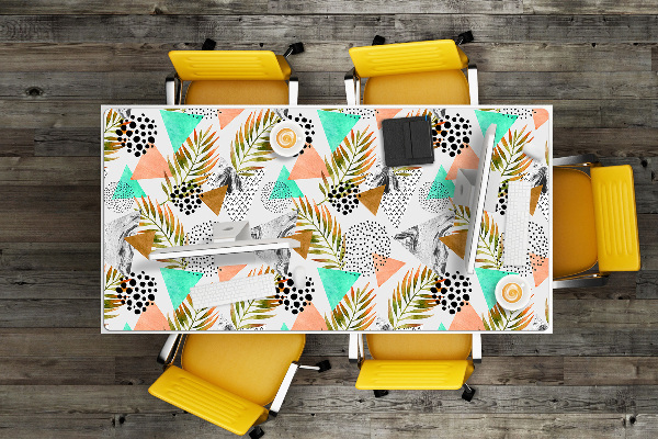 Tapis de bureau Points et feuilles