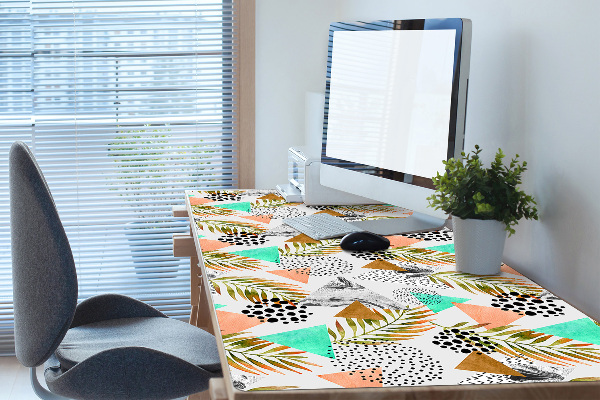 Tapis de bureau Points et feuilles