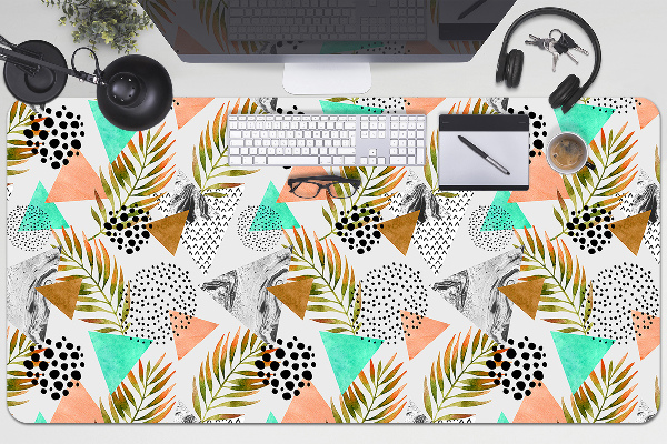 Tapis de bureau Points et feuilles
