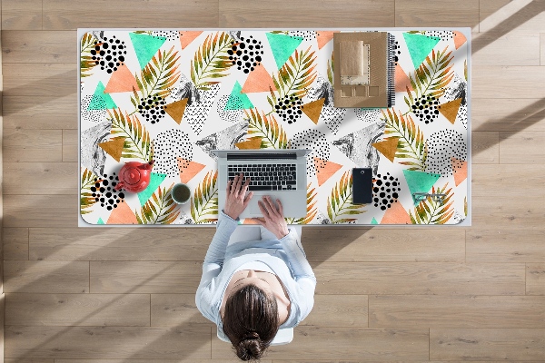 Tapis de bureau Points et feuilles