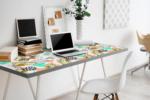 Tapis de bureau Points et feuilles