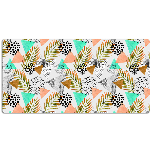 Tapis de bureau Points et feuilles