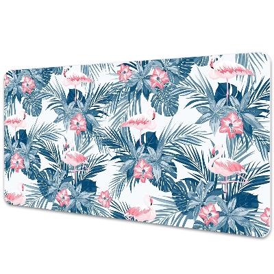 Sous-main bureau Flamingos et taches