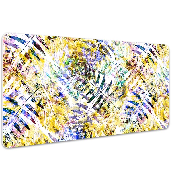 Tapis de bureau feuilles d'or