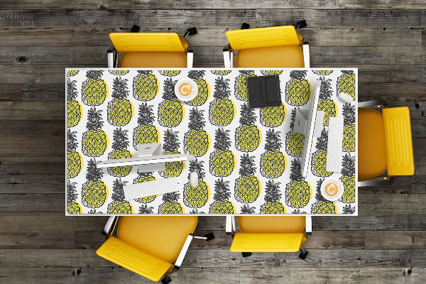 Sous-main bureau Motif d'ananas