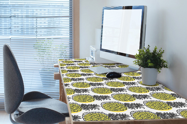 Sous-main bureau Motif d'ananas