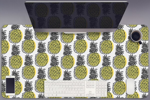 Sous-main bureau Motif d'ananas