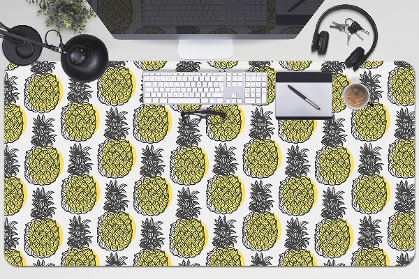 Sous-main bureau Motif d'ananas