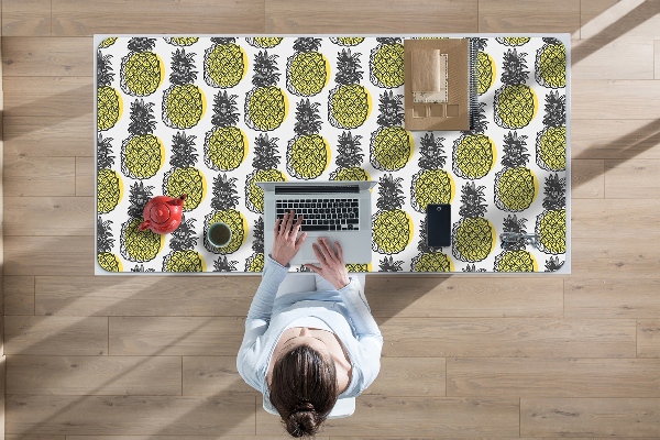 Sous-main bureau Motif d'ananas