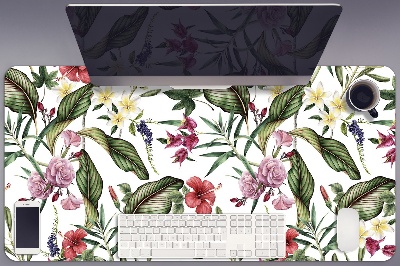 Protège bureau Fleurs tropicales