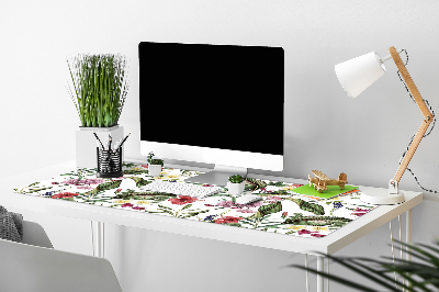 Protège bureau Fleurs tropicales