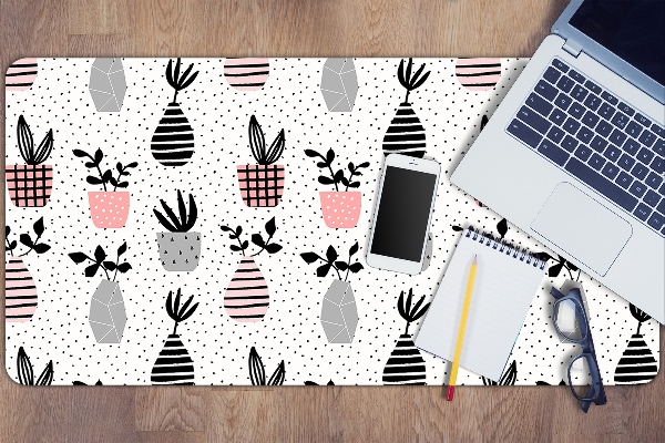 Sous-main bureau Pots pour points