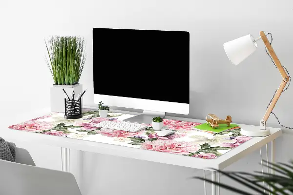 Sous main de bureau Art des fleurs